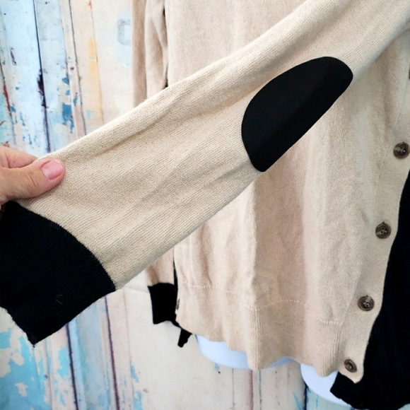 J.Crew Side Button Wool Blend Colorblock Sweater - Picture 5 of 8